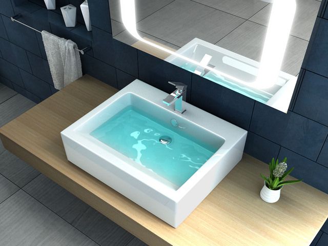 Lavabi Da Bagno Moderni.Lavabo Da Appoggio O Sospeso Quadrato O Rettangolare Ovale In Ceramica Bianco Modello Lav31 Lav32 Lav33 Lav34