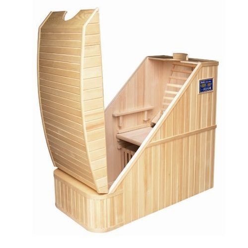 Mini sauna ad infrarossi per una persona 120x70 cm in legno Hemlock SN027