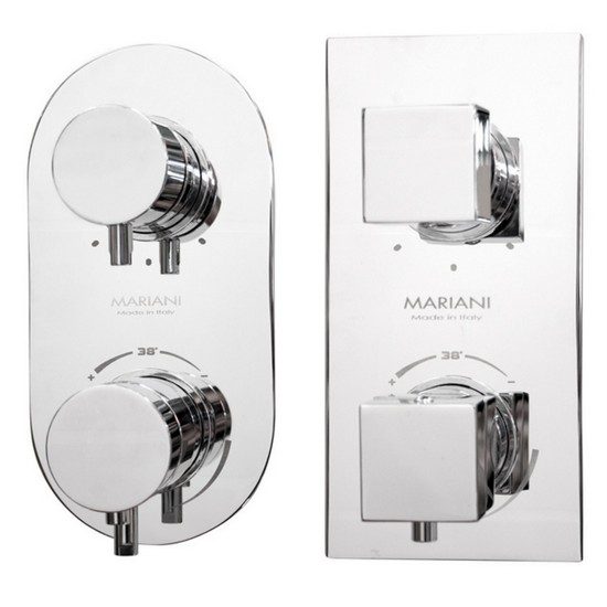 Miscelatore termostatico ad incasso per doccia in due modelli Marca Mariani RB112
