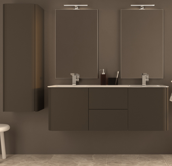 mobile bagno 140 cm doppio lavabo