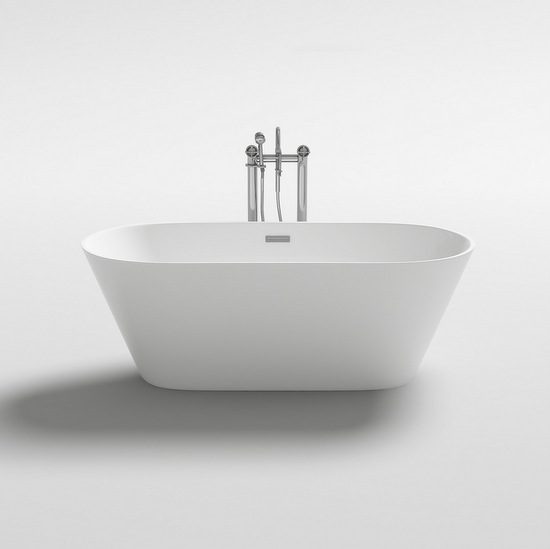 Vasca da bagno freestanding 170x80 160x80 150x75 stile moderno bianca VS086