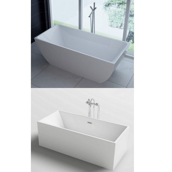 Vasca Da Bagno Economica.Vasca Da Bagno Rettangolare 170x80 O 179x80 Freestanding Stile Moderno Per Centro Stanza Vs052