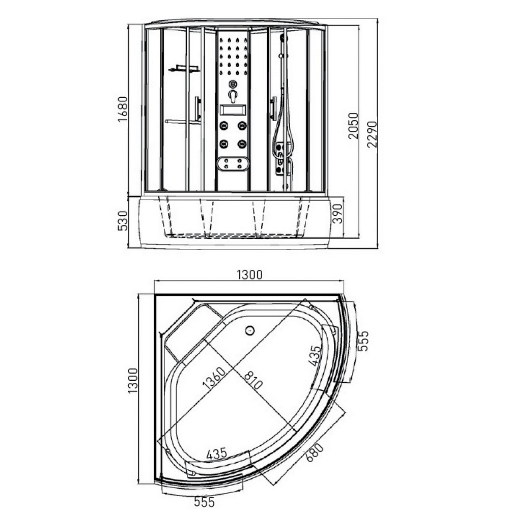 cabina-idromassaggio-130x130-vasca-bagno-turco-misure