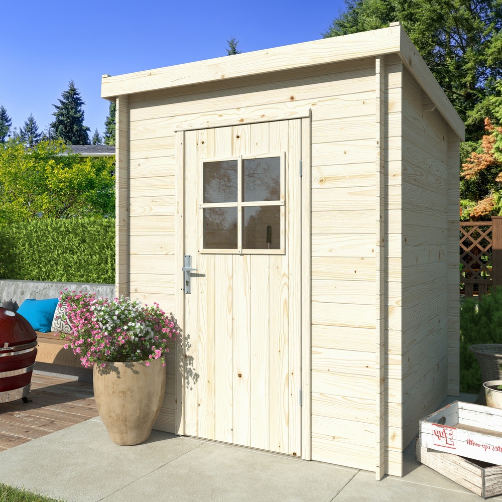 Casetta quadrata in legno 176x176 cm per giardini con o senza pavimento CS065