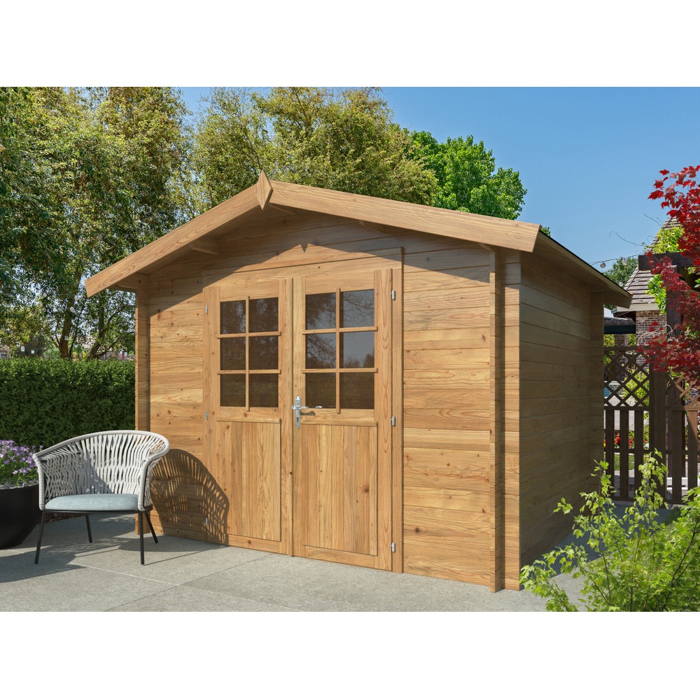 Casetta in legno 296x200 cm con o senza pavimento CS037