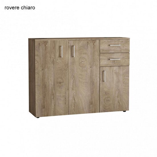 Mobile credenza da 102x35 cm con ante e cassetti disponibile in 3 colori  BM061 - Bagno Italia