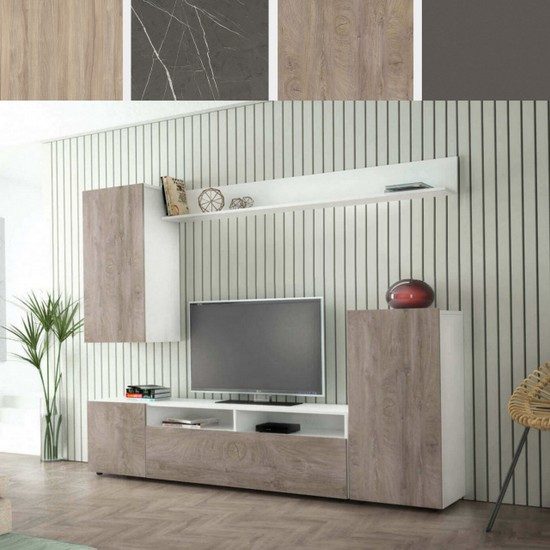 Mobile da soggiorno Nick parete attrezzata porta tv in 7 colori - Bagno  Italia