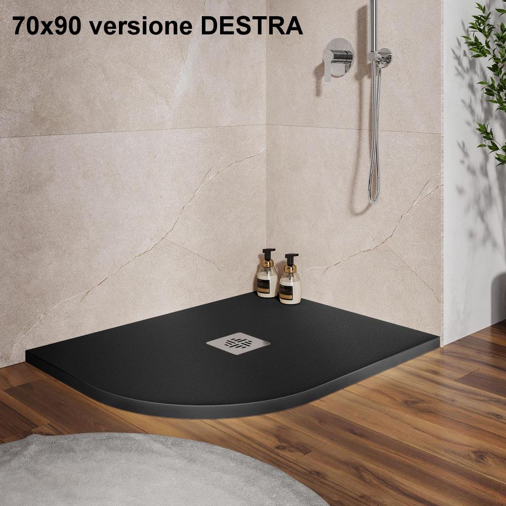piatto-doccia-mineralmarmo-semicircolare-nero-70x90-destro