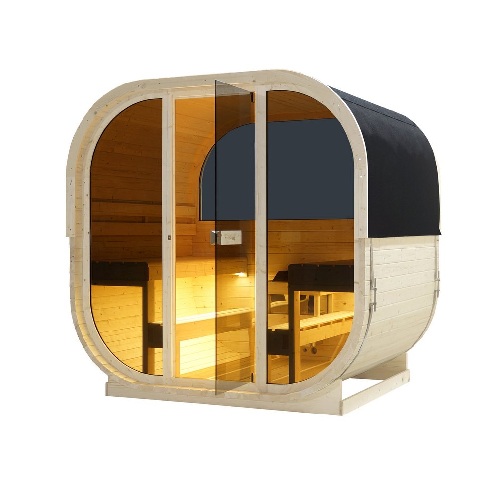 Sauna Finlandese 210x180 cm da esterno per 6 persone SN088