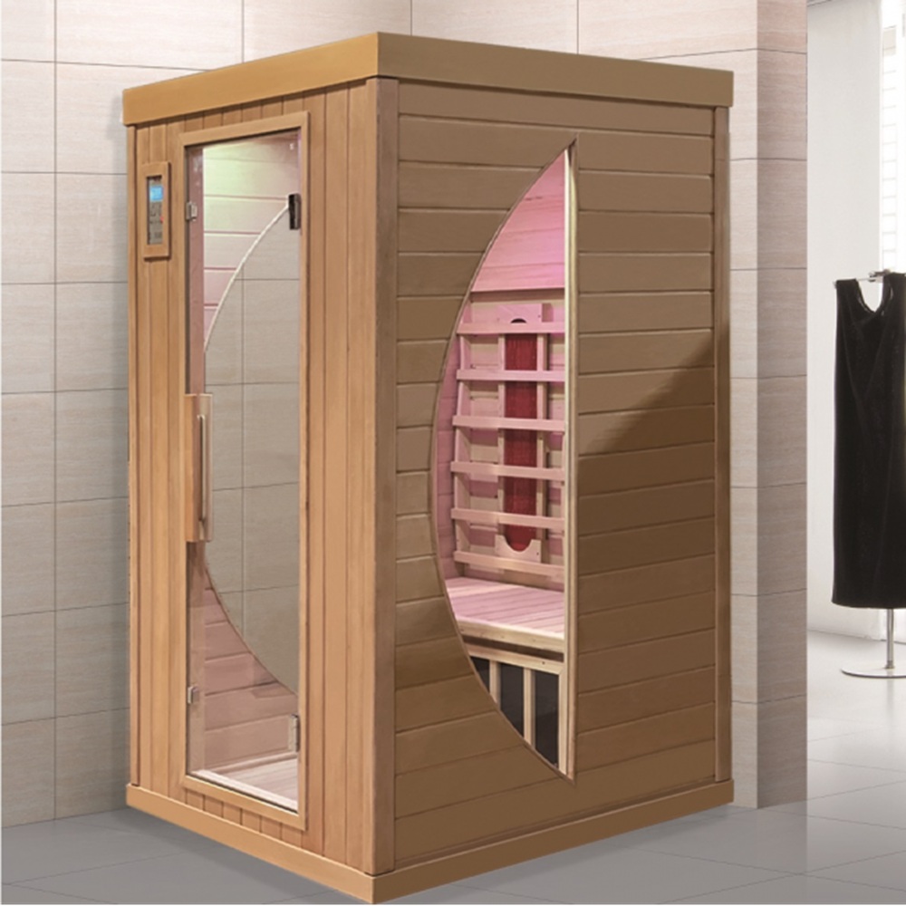 Sauna Infrarossi 120x105 cm con 6 irradianti aromaterapia e bluetooth SN101