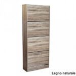 Scarpiera con ante a ribalta in legno disponibile in 4 colori e 3 misure  BM054 - Bagno Italia