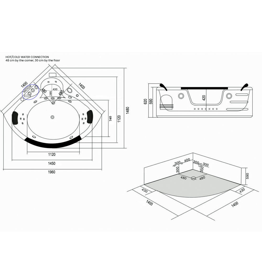 vasca-idromassaggio-nera-140x140-cm-vetro-scheda-tecnica