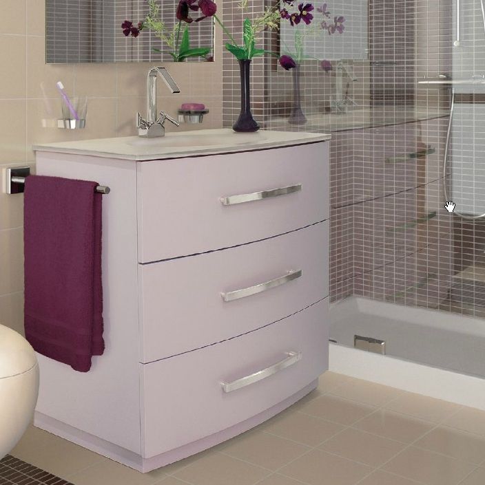 Arredo bagno Country moderno versione a terra in diversi colori