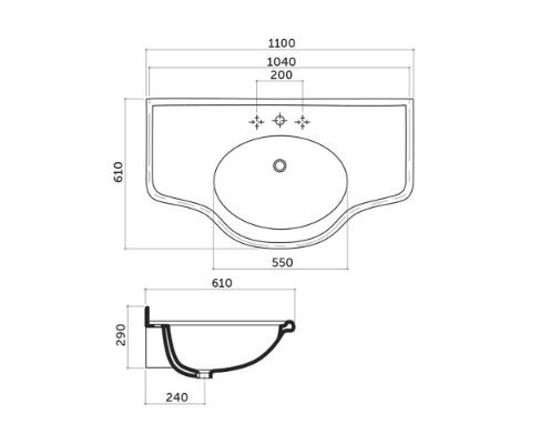 Specchio con applique per mobile Donatello