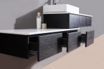 Arredo Bagno Nettuno 180 in wengè con pensile OFFERTA