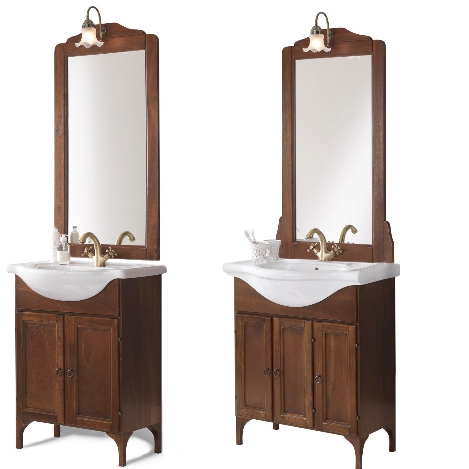 Specchio arredo bagno in legno vintage Afrodite Xlab