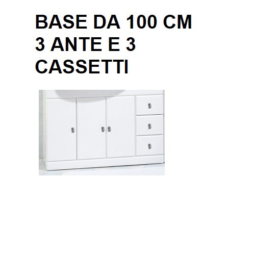 Mobile Bagno Cleo cm 85 bianco bh