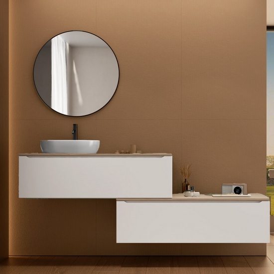 Pensile bagno 26,5 x 75h cm bianco opaco - Sleek