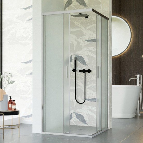 Vendita porta doccia soffietto 80 cm opaco