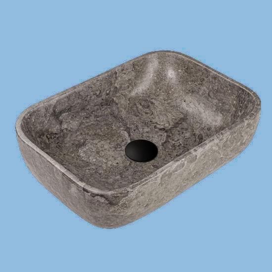 Lavabo da appoggio rettangolare in due modelli 45x35 cm grigio o 46x33 cm  nero LAV56