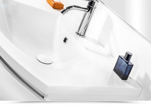 Mobile bagno sospeso Alfa 80 o 100 cm con specchio 4 colori chiusura soft  close