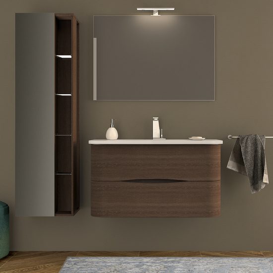 Mobile da Bagno Moderno Angel 80 100cm arredo con lavabo