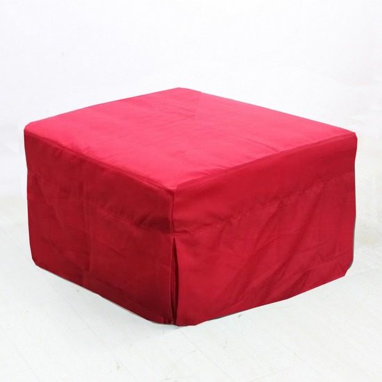 Pouf Trieste da 72x73xH45 cm trasformabile in letto copertura in microfibra  disponibile in 6 colorazioni