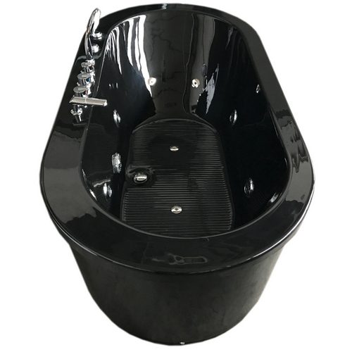Vasca da bagno freestanding con idromassaggio colore bianco o nero VS082